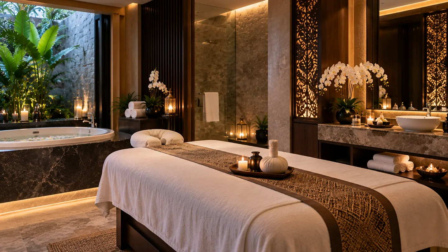 The couples treatment suite at Bliss Elora Spa, Business Bay